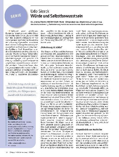 Vorschauseite 1: Würde und Selbstbewusstsein