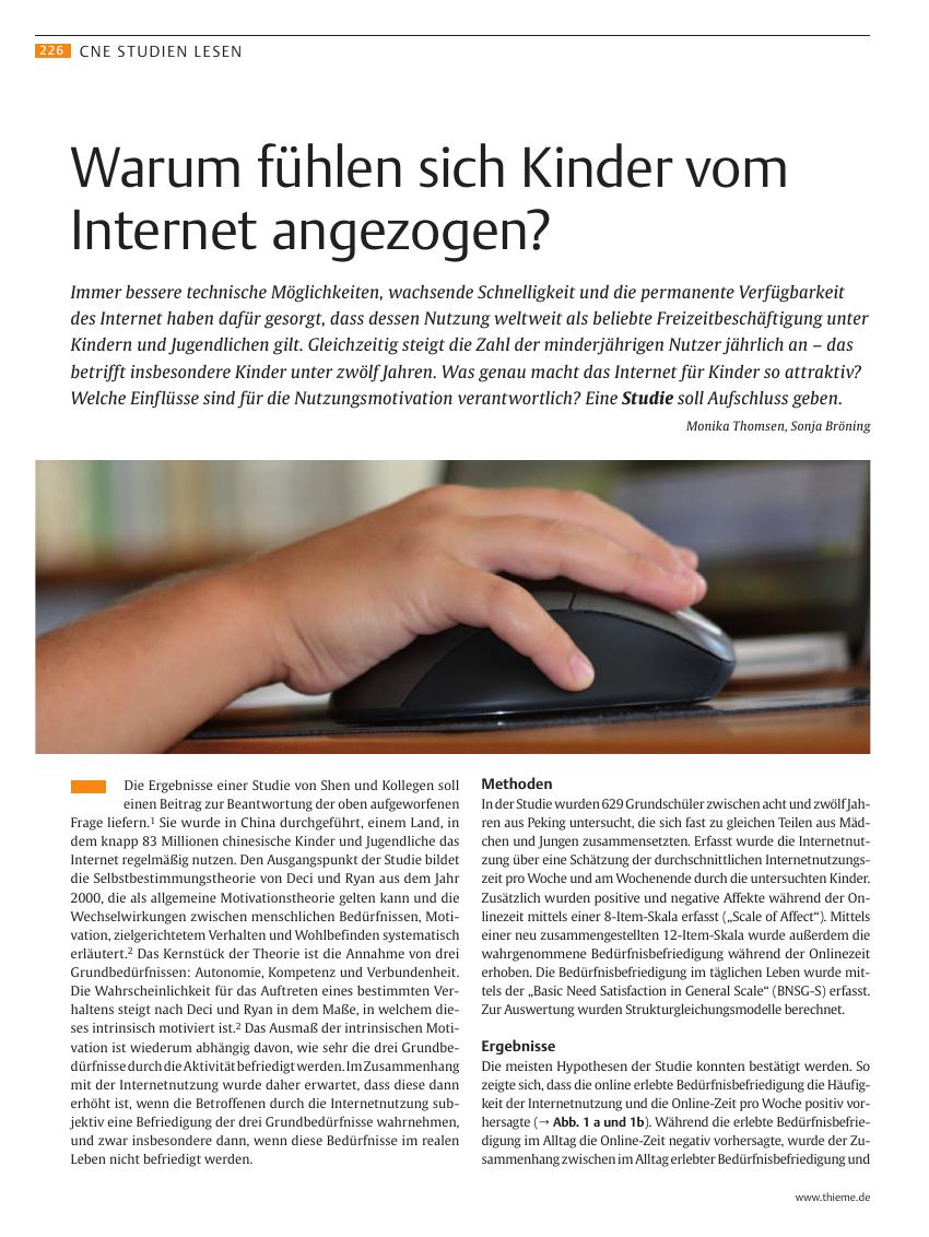 Vorschauseite 1: Warum fühlen sich Kinder vom Internet angezogen?