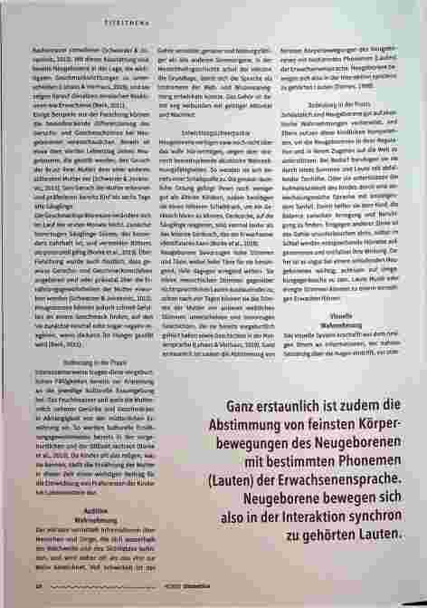Vorschauseite 3: Wie Neugeborene und Säuglinge die Welt mit den Sinnen erfassen