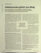 Vorschauseite 1: Infektionsrisiko gehört zum Alltag.