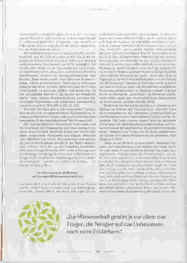 Vorschauseite 3: Wissenschaft! welche Wissenschaft? !