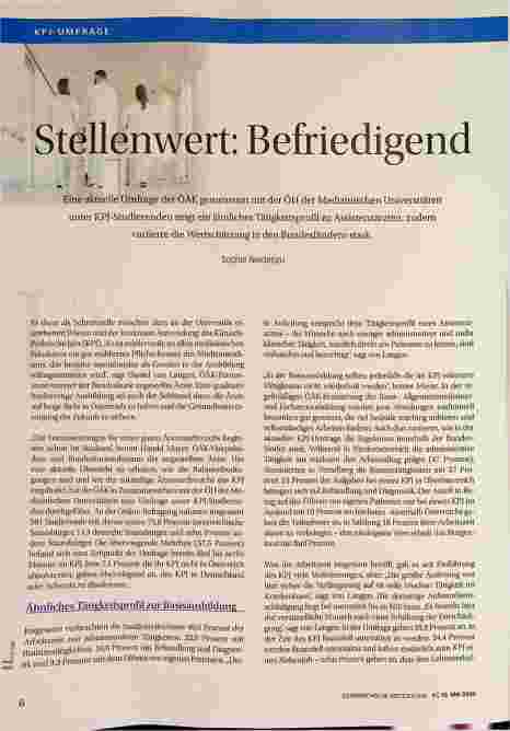 Vorschauseite 1: Stellenwert: Befriedigend