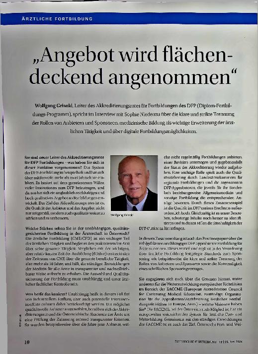 Vorschauseite 1: "Angebot wird flächendeckend angenommen"