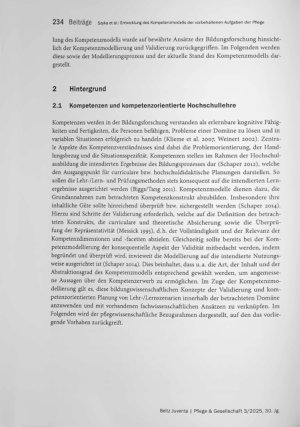 Vorschauseite 3: Entwicklung des Kompetenzmodells der vorbehaltenen Aufgaben der Pflege für die hochschulische Pflegeausbildung (KomVorHoP)