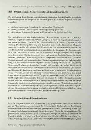 Vorschauseite 4: Entwicklung des Kompetenzmodells der vorbehaltenen Aufgaben der Pflege für die hochschulische Pflegeausbildung (KomVorHoP)