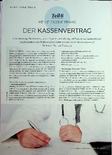 Vorschauseite 1: Der Kassenvertrag Teil 6
