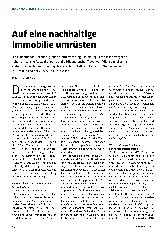 Vorschauseite 1: Auf eine nachhaltige Immobilie umrüsten