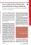 Vorschauseite 1: Das exemplarische Prinzip in der generalistischen Pflegeausbildung: Kriterien für inhaltliche und didaktische Entscheidungen.