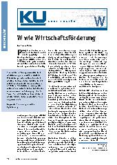 Vorschauseite 1: W wie Wirtschaftsförderung