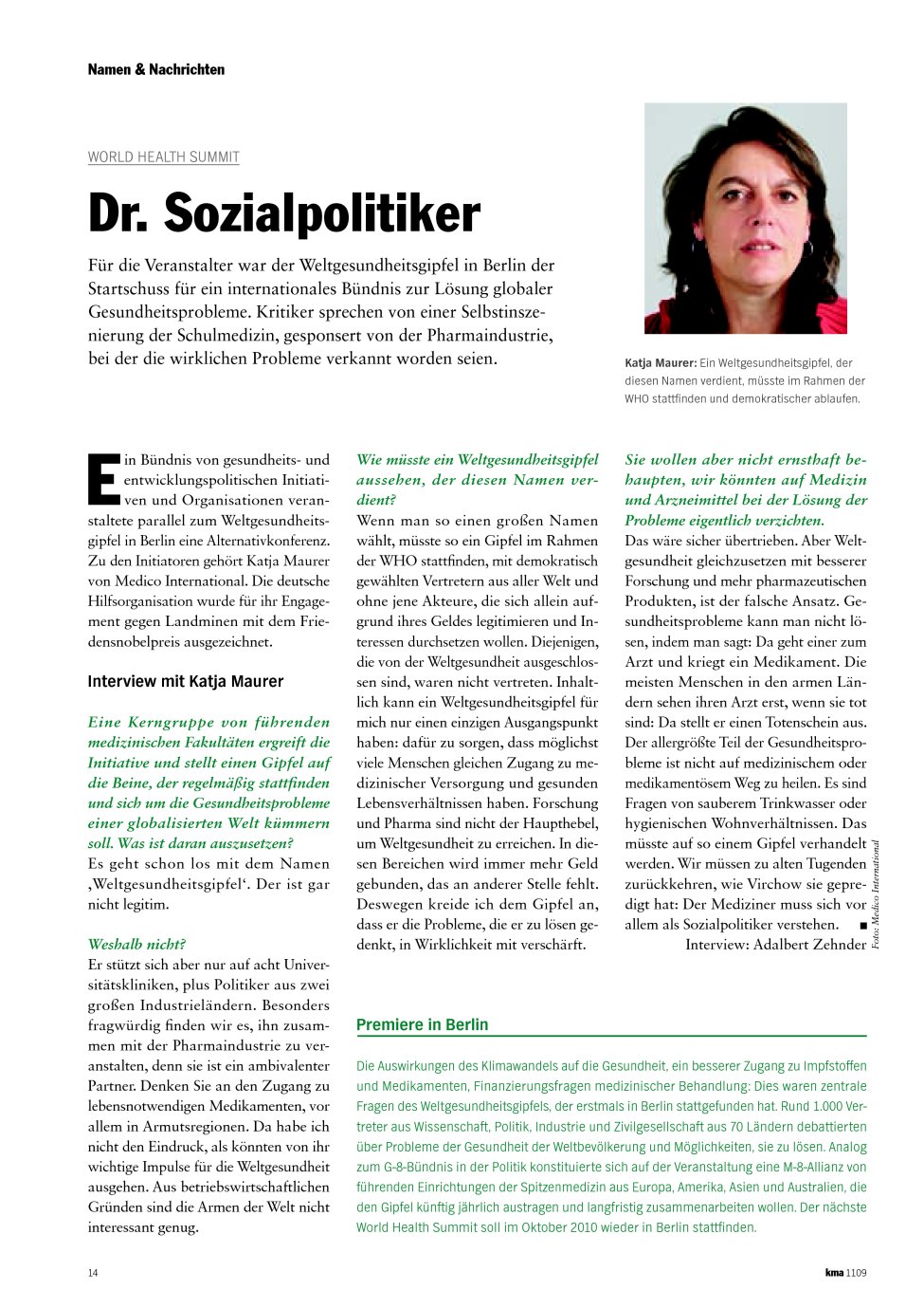 Vorschauseite 1: Dr. Sozialpolitiker