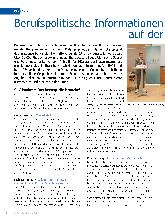 Vorschauseite 1: Berufspolitische Informationen und gute Gespräche auf der therapie Leipzig 2023