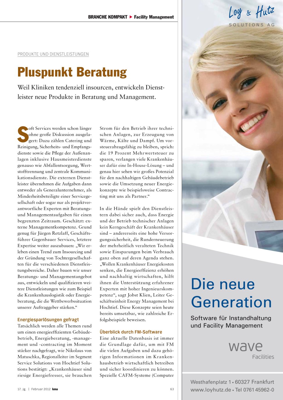 Vorschauseite 1: Pluspunkt Beratung