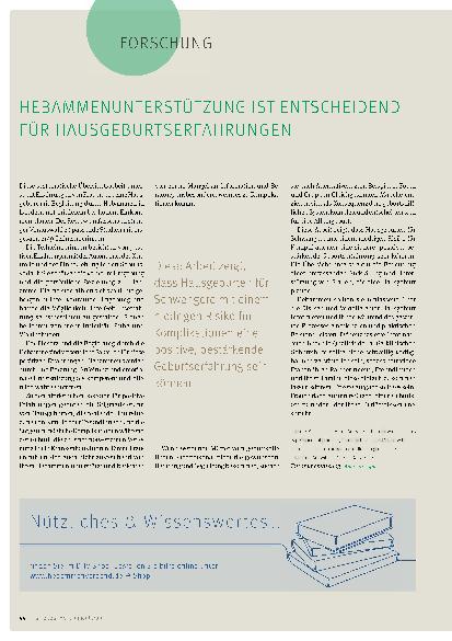 Vorschauseite 1: Hebammenunterstützung ist entscheidend für Hausgeburts erfahrungen.