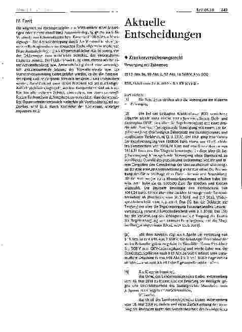 Vorschauseite 1: Aktuelle Entscheidungen