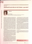 Vorschauseite 1: Advanced Practice Nurse in der Schweiz - quo vadis?