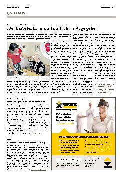 Vorschauseite 1: Der Diabetes kann wortwörtlich ins Auge gehen.