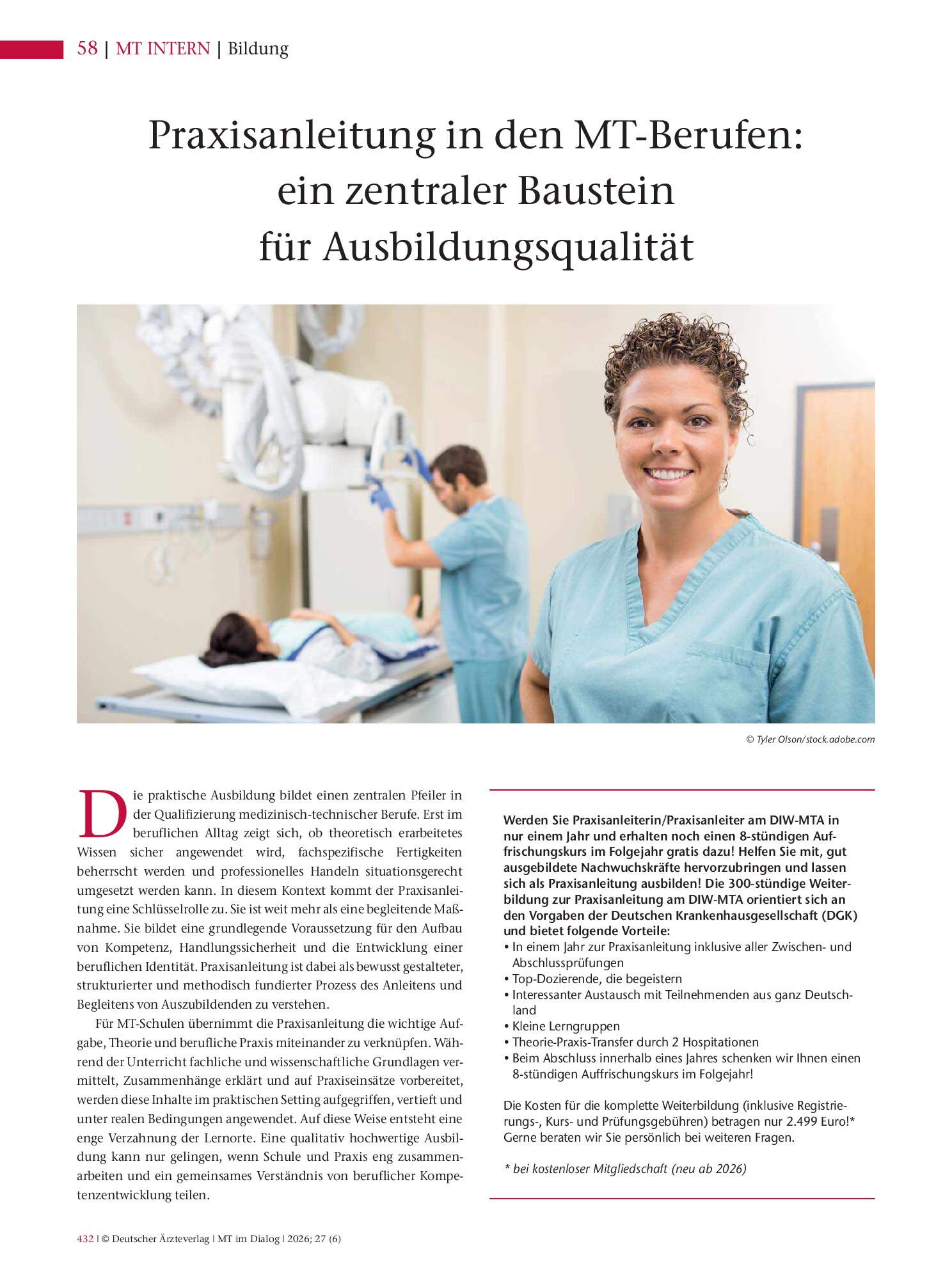 Vorschauseite 1: Praxisanleitung in den MT-Berufen: Ein zentraler Baustein für Ausbildungsqualität