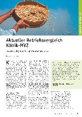 Vorschauseite 1: Aktueller Betriebsvergleich Klinik-MVZ: Trennt sich jetzt die Spreu vom Weizen?
