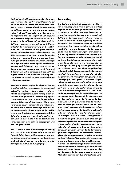 Vorschauseite 2: Die Arzthaftungsansprüche nach einer Nierensteinentfernung