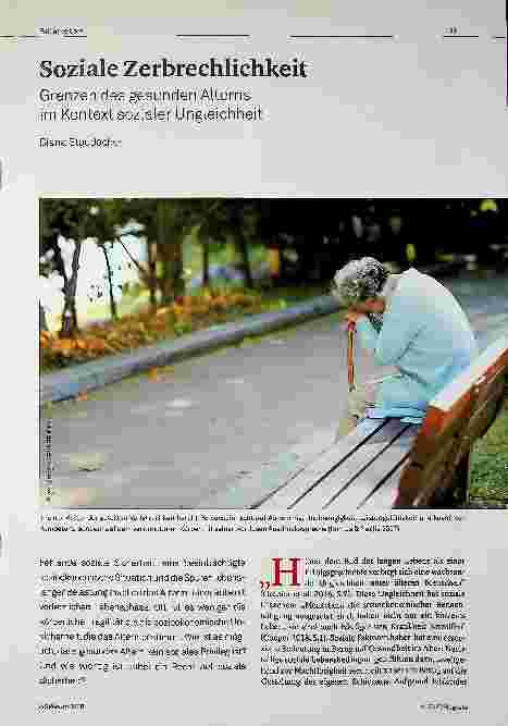 Vorschauseite 1: Soziale Zerbrechlichkeit: Grenzen des gesunden Alterns im Kontext sozialer Ungleichheit
