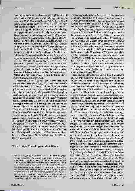 Vorschauseite 2: Soziale Zerbrechlichkeit: Grenzen des gesunden Alterns im Kontext sozialer Ungleichheit