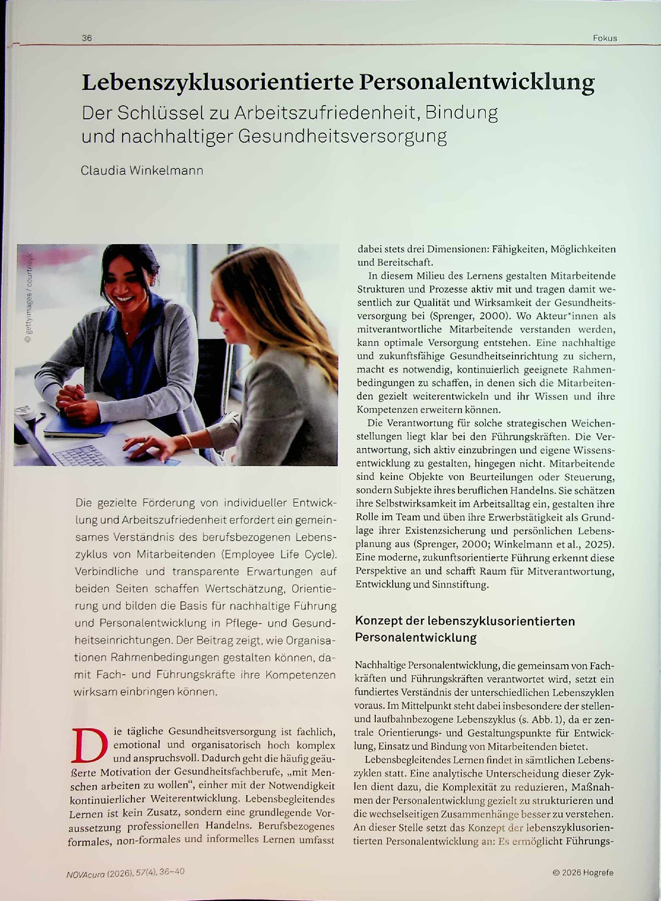 Vorschauseite 1: Lebenszyklusorientierte Personalentwicklung