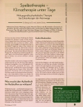Vorschauseite 1: Speleotherapie - Klimatherapie unter Tage. Wirkungsvolle physikalische Therapie bei Erkrankungen der Atemwege.
