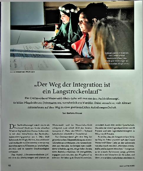 Vorschauseite 1: "Der Weg der Integration ist ein Langstreckenlauf."