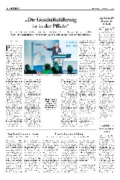 Vorschauseite 1: "Die Geschäftsführung ist in der Pflicht."