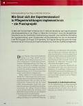Vorschauseite 1: Wie lässt sich der Expertenstandard in Pflegeeinrichtungen implementieren - ein Praxisprojekt