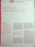 Vorschauseite 1: FERRARI, GOLF - ODER LIEBER ZU FUSS?