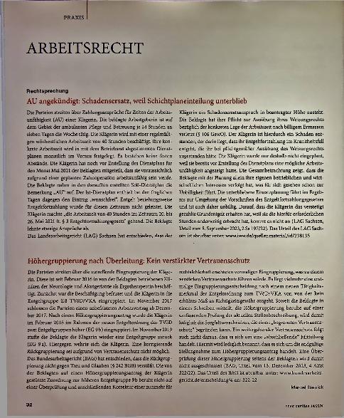 Vorschauseite 1: Arbeitsrecht