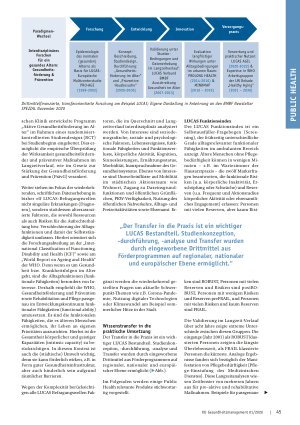 Vorschauseite 2: Forschen für gesundes Altern Praxistransfer aus der Wissenschaft am Beispiel der Longitudinal Urban Cohort Ageing Study (LUCAS) Hamburg