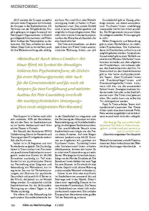 Vorschauseite 4: Auf den Spuren der Deinstitutionalisierung der Psychiatrie