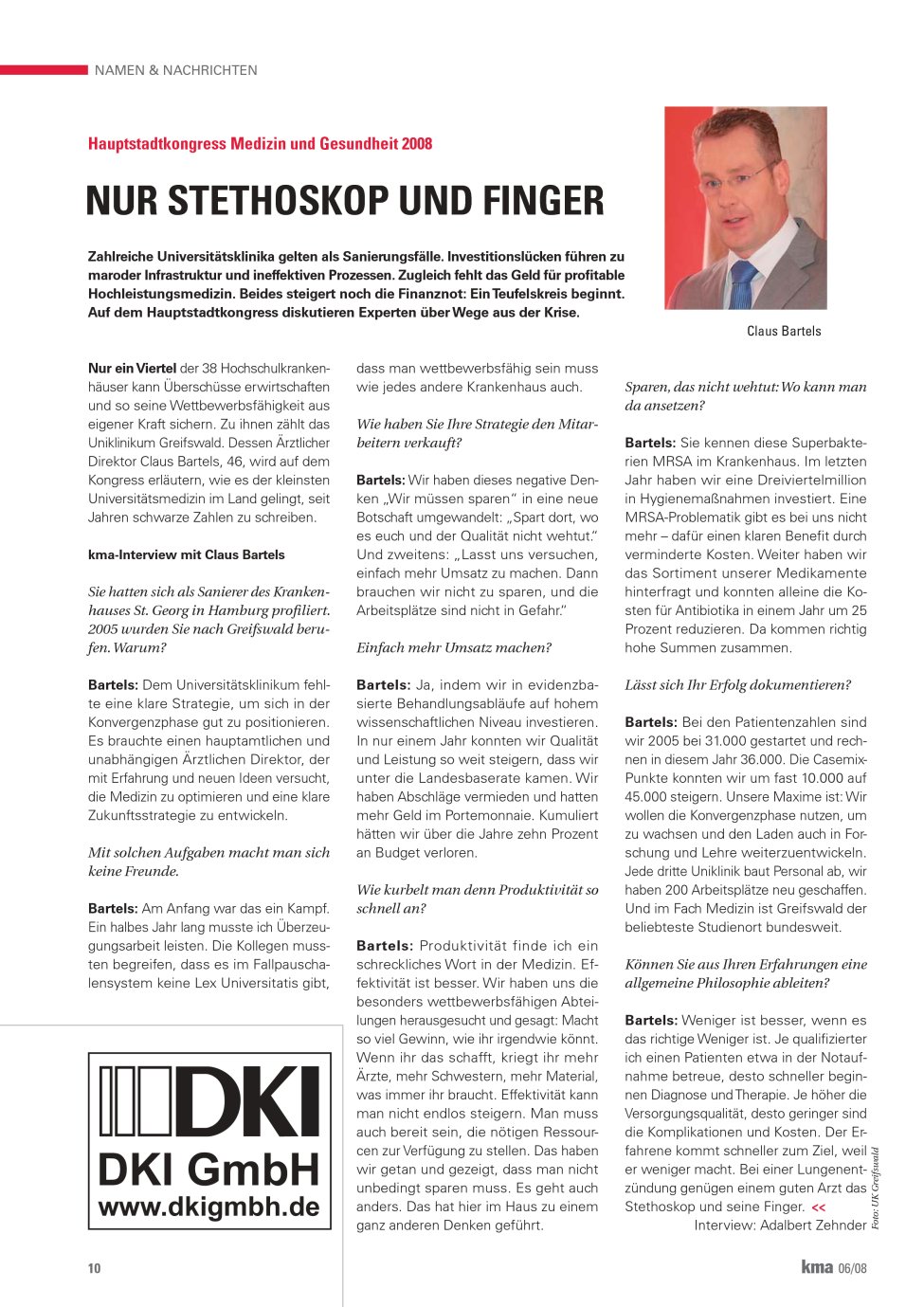 Vorschauseite 1: Nur Stethoskop und Finger