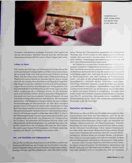 Vorschauseite 3: Digitale und soziale Teilhabe: So können Menschen mit Demenz von Videotelefonie profitieren.