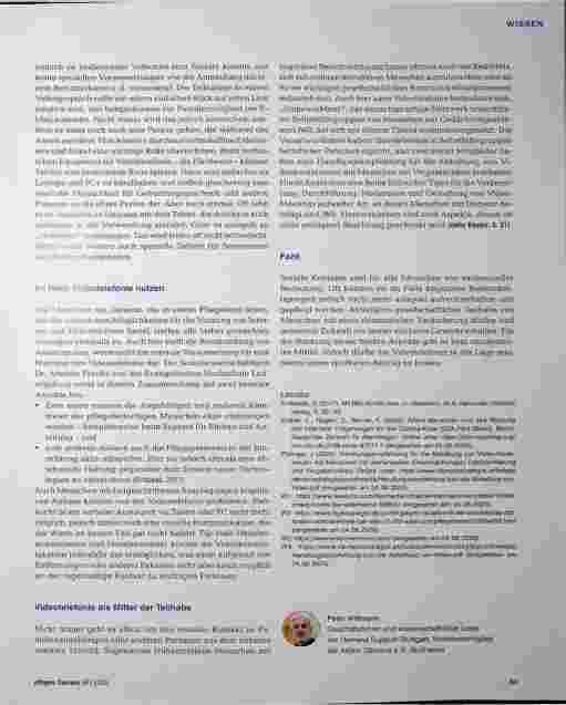 Vorschauseite 4: Digitale und soziale Teilhabe: So können Menschen mit Demenz von Videotelefonie profitieren.