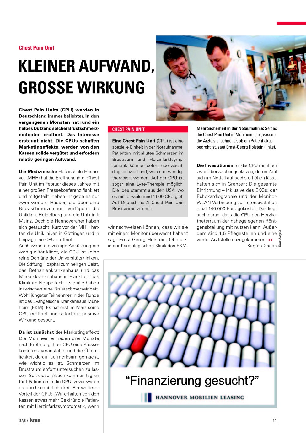 Vorschauseite 1: Kleiner Aufwand, grosse Wirkung