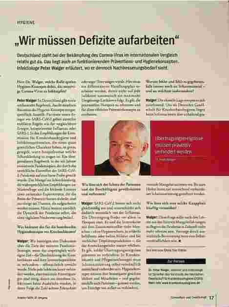 Vorschauseite 1: Wir müssen Defizite aufarbeiten.