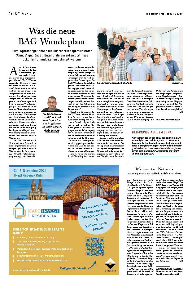 Vorschauseite 1: Was die neue BAG-Wunde plant