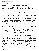 Vorschauseite 1: „Für die, die sich im Wald befinden: Wir brauchen eine neue Aufklärung“