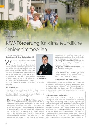 Vorschauseite 1: KfW-Förderung für klimafreundliche Seniorenimmobilien