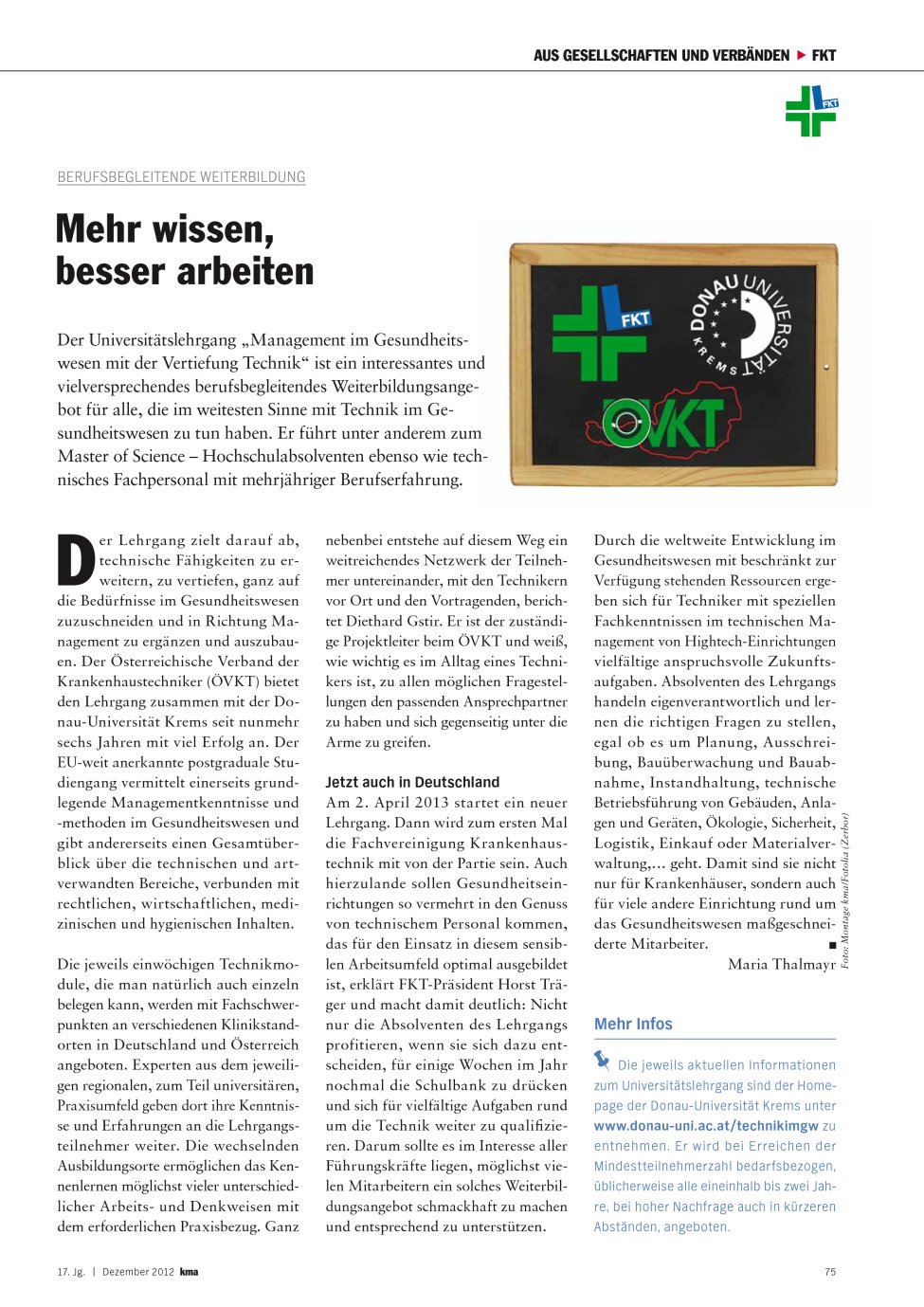 Vorschauseite 1: Mehr wissen, besser arbeiten