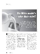 Vorschauseite 1: Die Milch macht s - oder doch nicht?