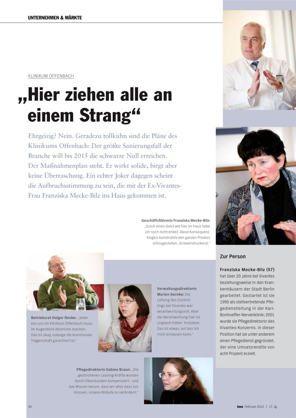 Vorschauseite 1: ?Hier ziehen alle an einem Strang?