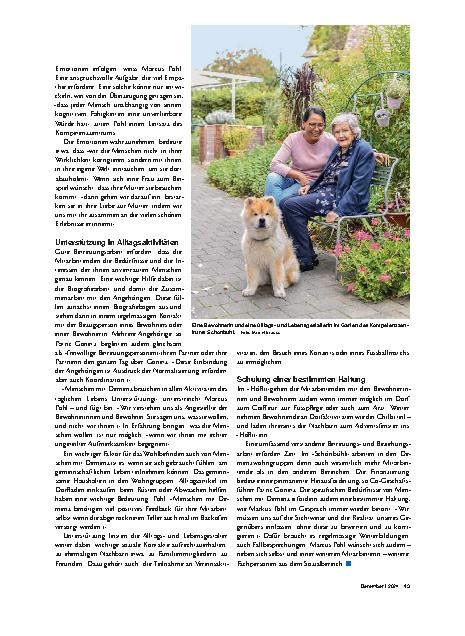 Vorschauseite 2: Beziehung vermittelt Trost und Sicherheit.