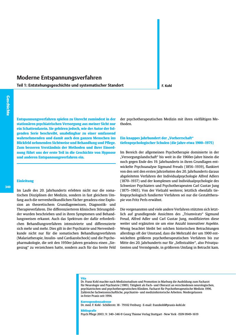 Vorschauseite 1: Moderne Entspannungsverfahren