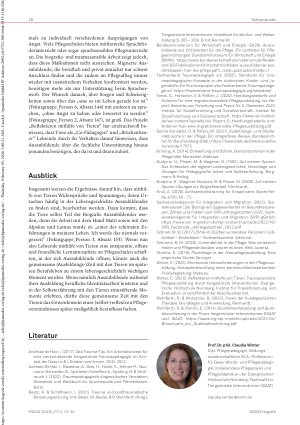 Vorschauseite 6: Matti versteht mich Biografieund traumasensible Pflegeausbildung durch tiergestützte Interventionen