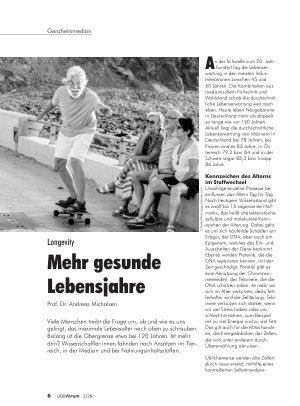 Vorschauseite 1: Mehr gesunde Lebensjahre