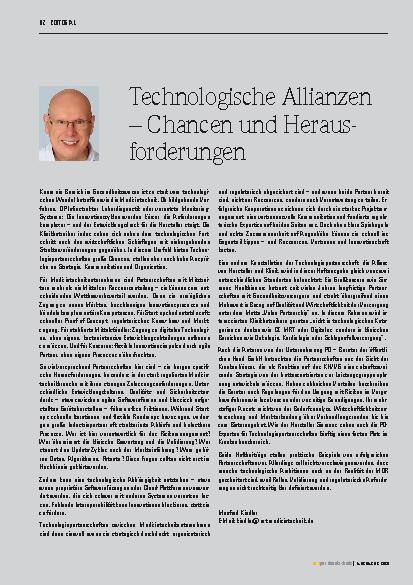 Vorschauseite 1: Technologische Allianzen – Chancen und Herausforderungen